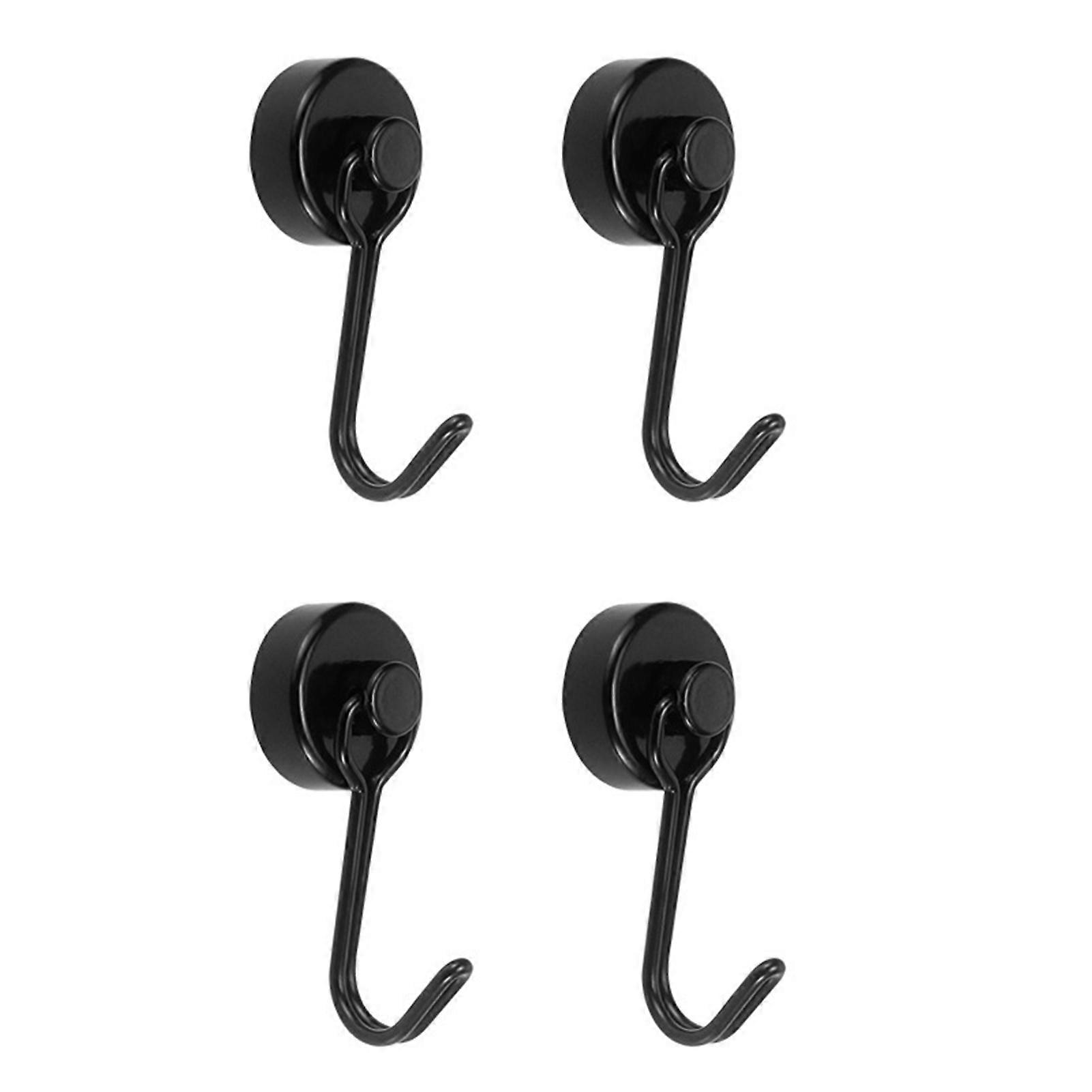4PCS 360 Swivel Magnetic Hooks Easy Installation Flexibility Hooks for Hanging Keys Towels Umbrellas