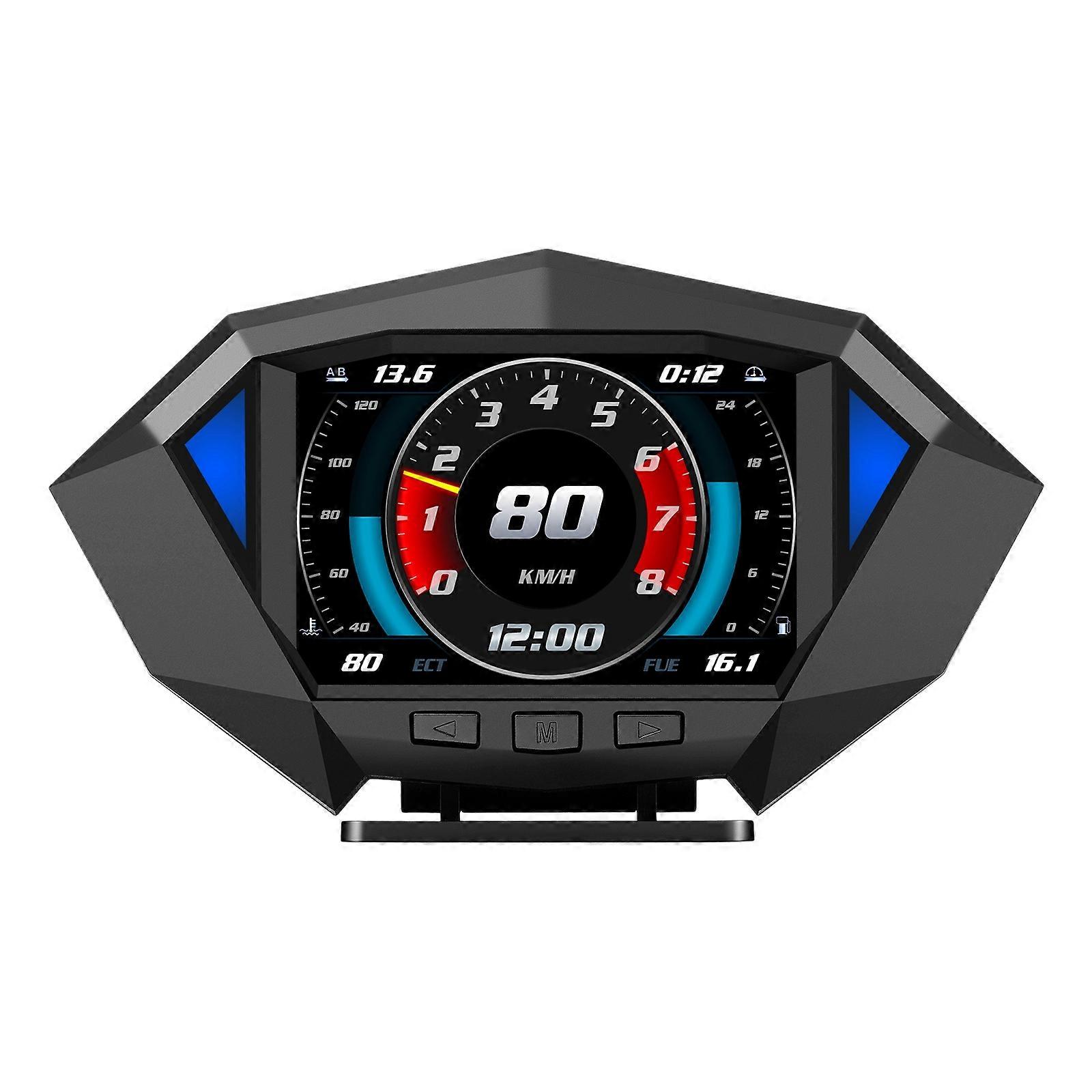 Car HUD Dual System Car Hud GPS OBDII Speedometer Projetor over Speeding Alarm RPM Indicator for Ca