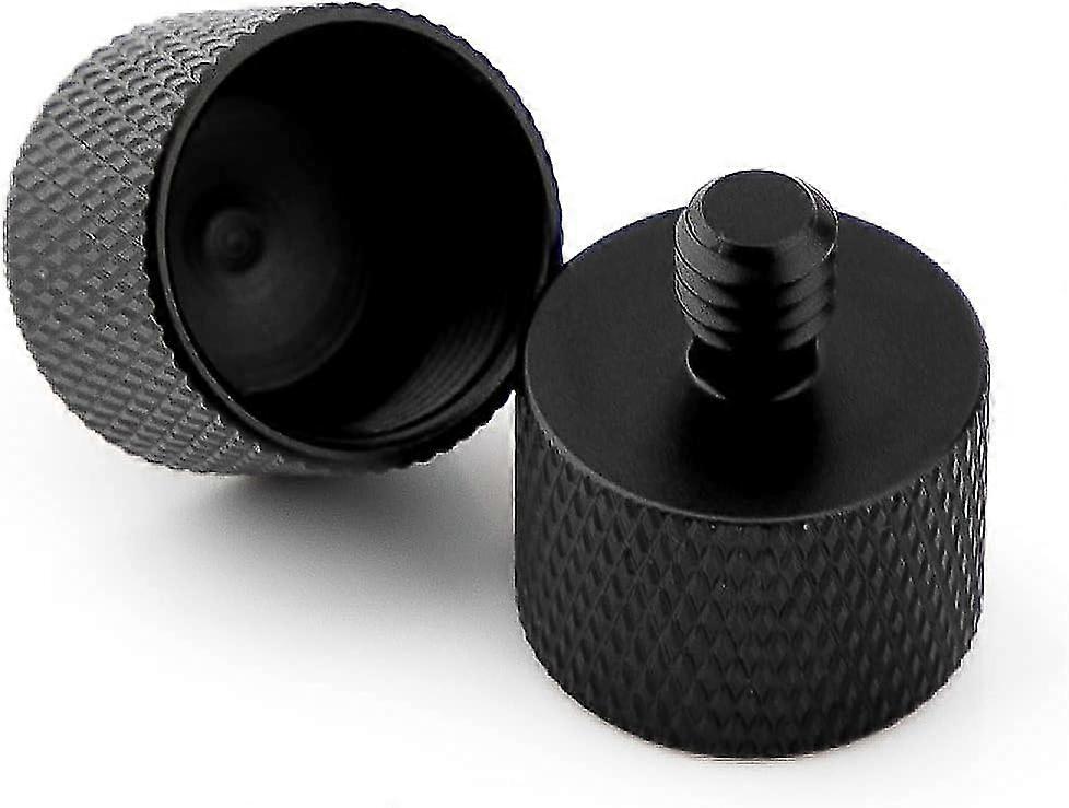 2pcs Mic Stand Adapter - 5/8 To 1/4 Screw Thread Adapter For Camera, Monitor, Microphone Stand