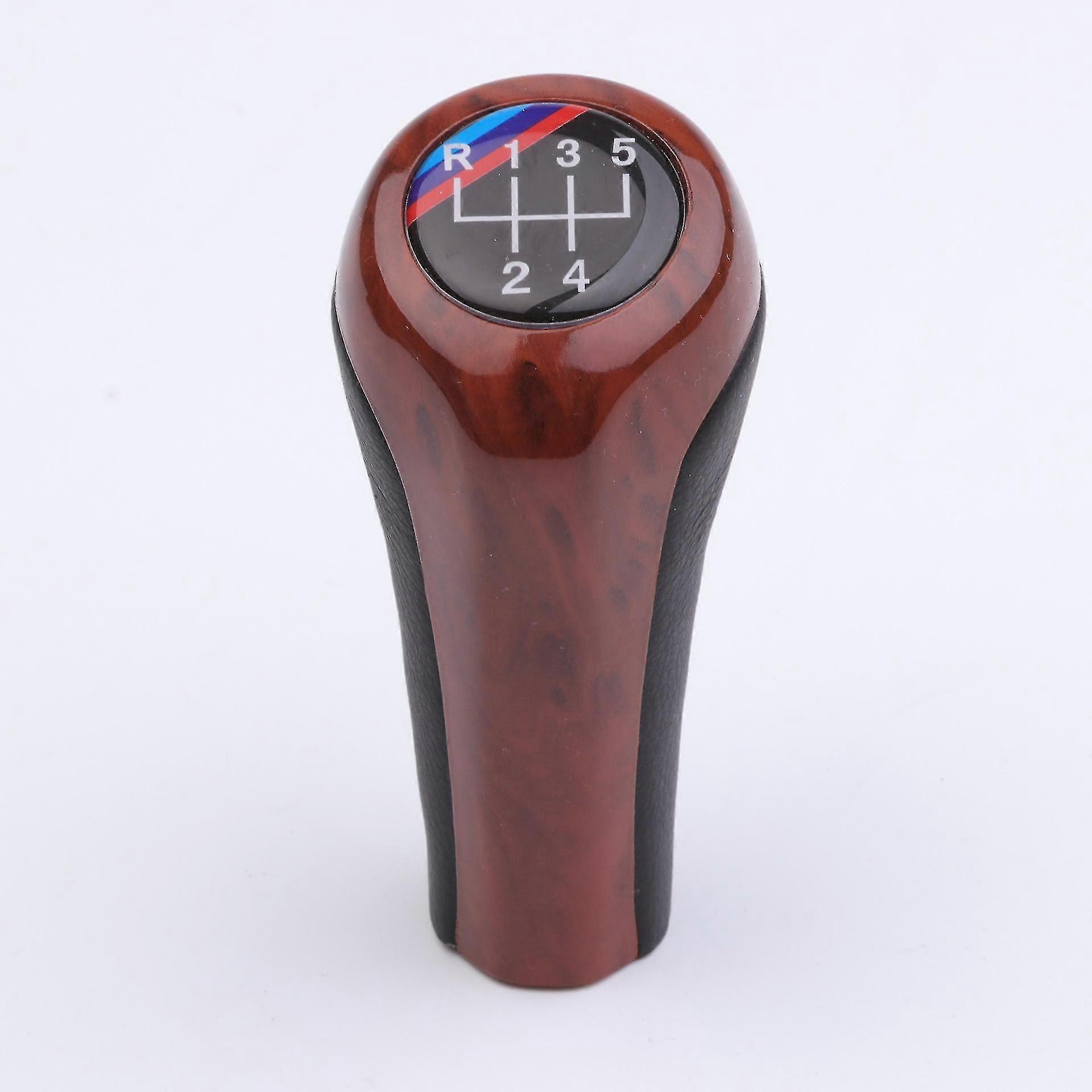 Wood 5 6 Speed Manual Car Gear Shift Knob Lever For Bmw 1 3 5 6 Series E30 E32 E34 E36 E38 E39 E46 E53 E60 E63 E83 E84 E87 E90 - Gear Shift Knob