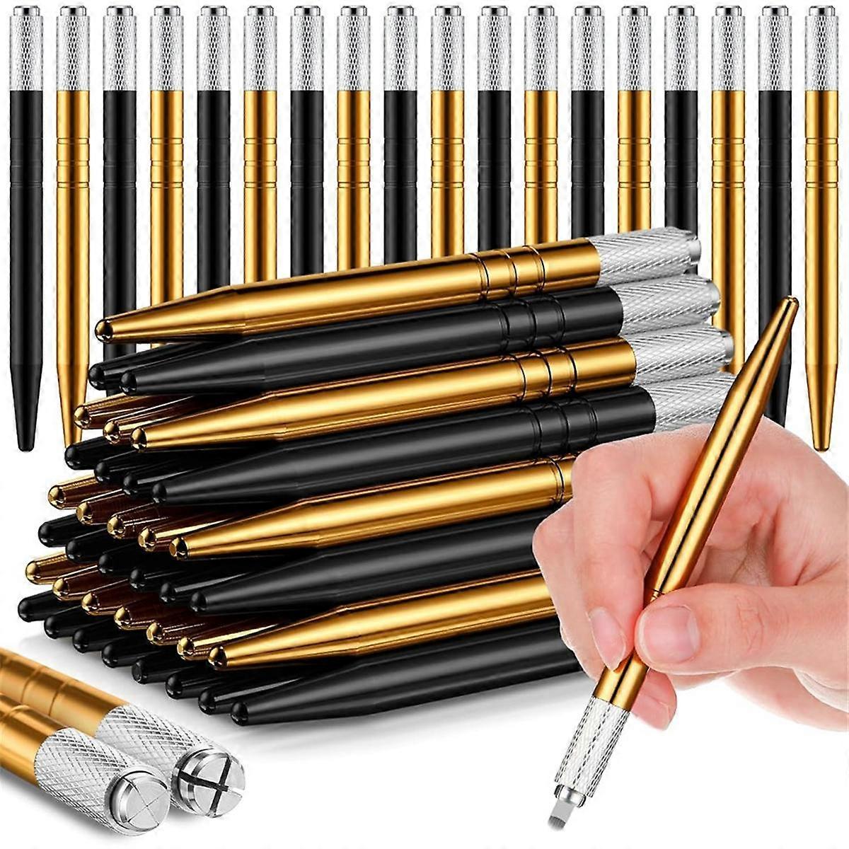50 Count Microblading Pens Manuelle Augenbrauenstifte Microblading liefert Aluminium Microblading Hand