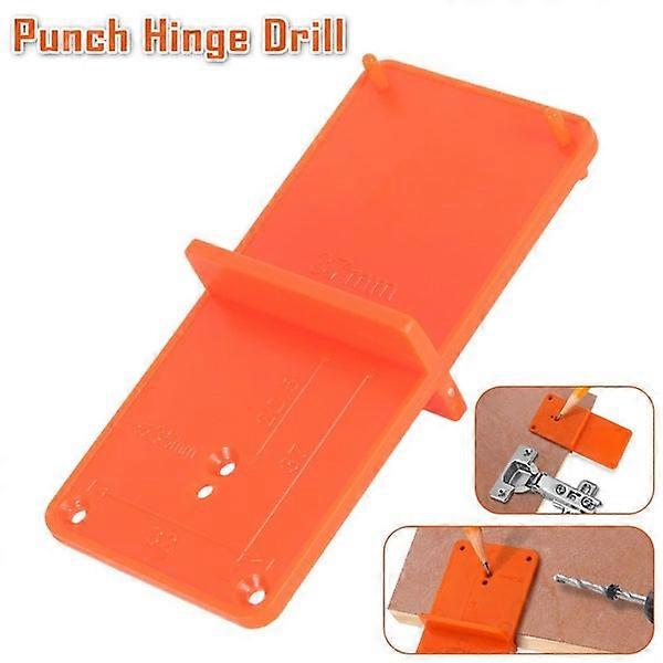 Hinge Hole Drilling Guide Locator for 35mm and 40mm Hinges, Portable Woodworking Tool, Efficient Marking for Cabinets