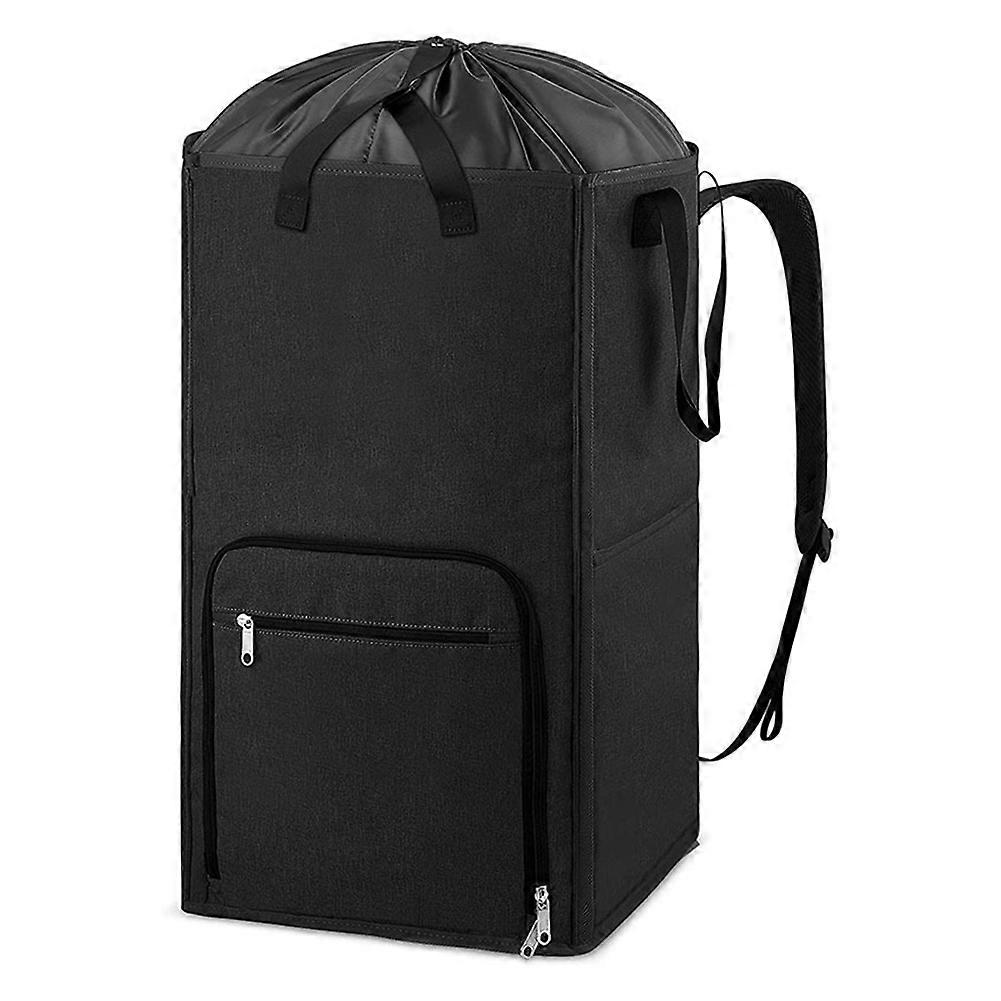 Large Laundry Backpack College, Camp Travel, Heavy Duty Laundry Bag Hamper - Stand Itself & Easy St