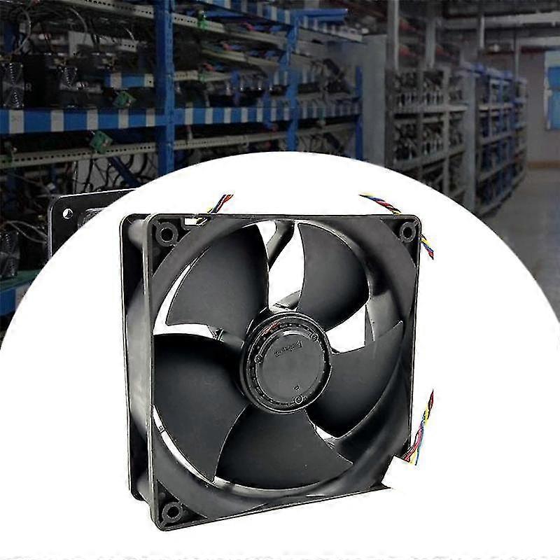 V12e12bs1b5-07 12038 Dc12v 1.85a 267cfm 6500rpm Mining Fan For Antminer S9 B3s17t17t9 Mining Chassi