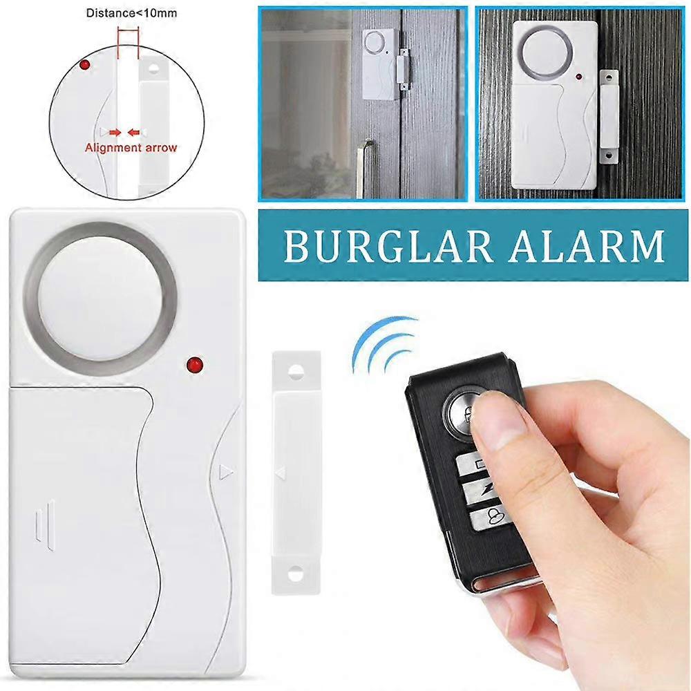 108DB Wireless Door Alarm Doorbell Remote Control Door Window Security Anti-theft Alarms