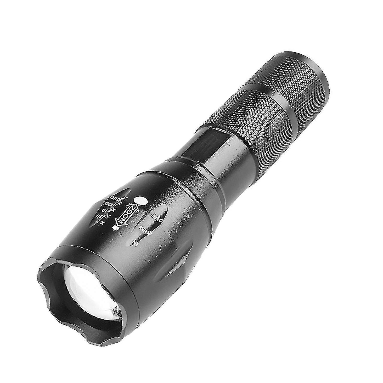 670nm Zoom Red Beam Flashlight Against Deteriorating Eyesight Red Torch 5wblack1pcs
