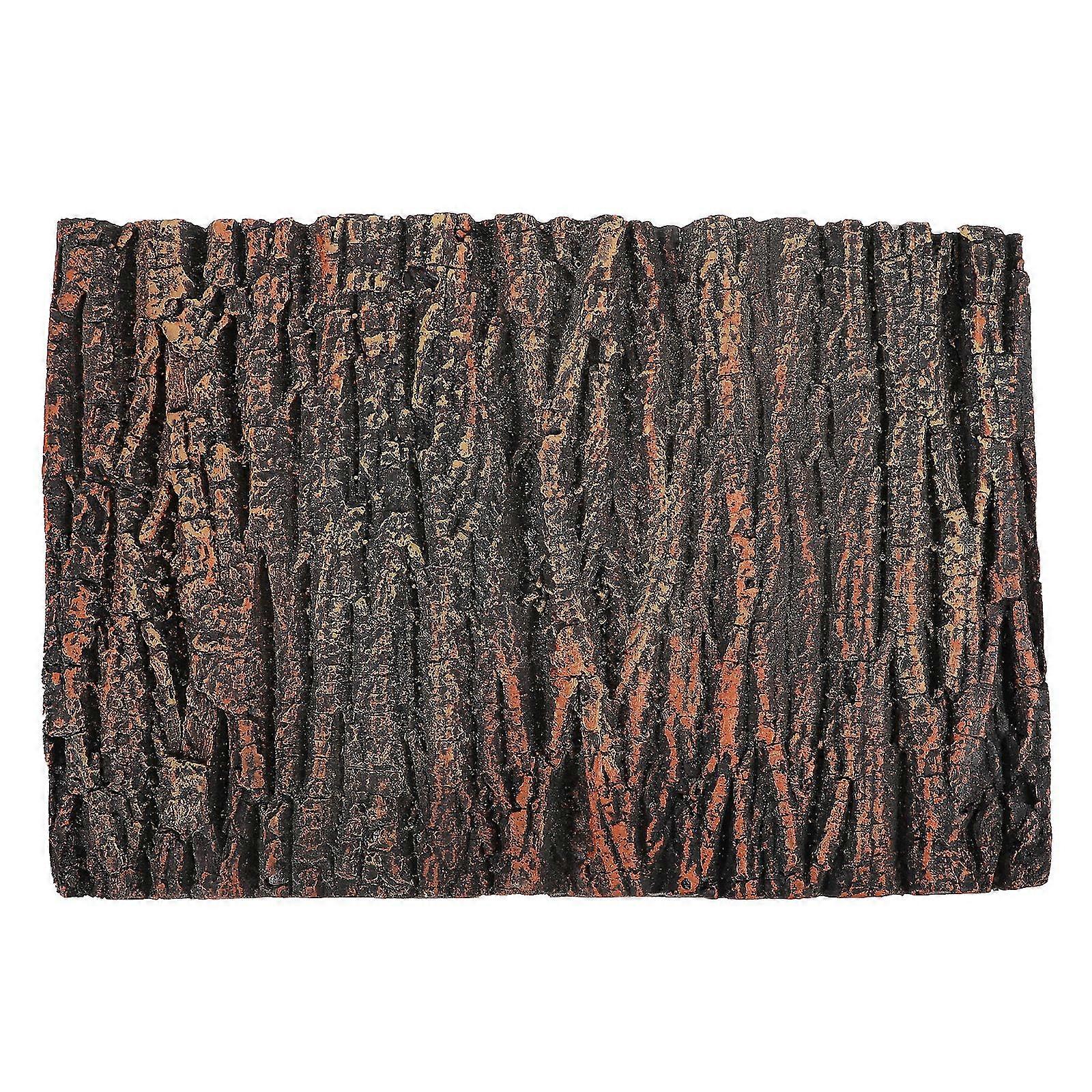 1pc Fish Tank Background Board Emulated Oak Bark Reptile Box 3d Decorative Board