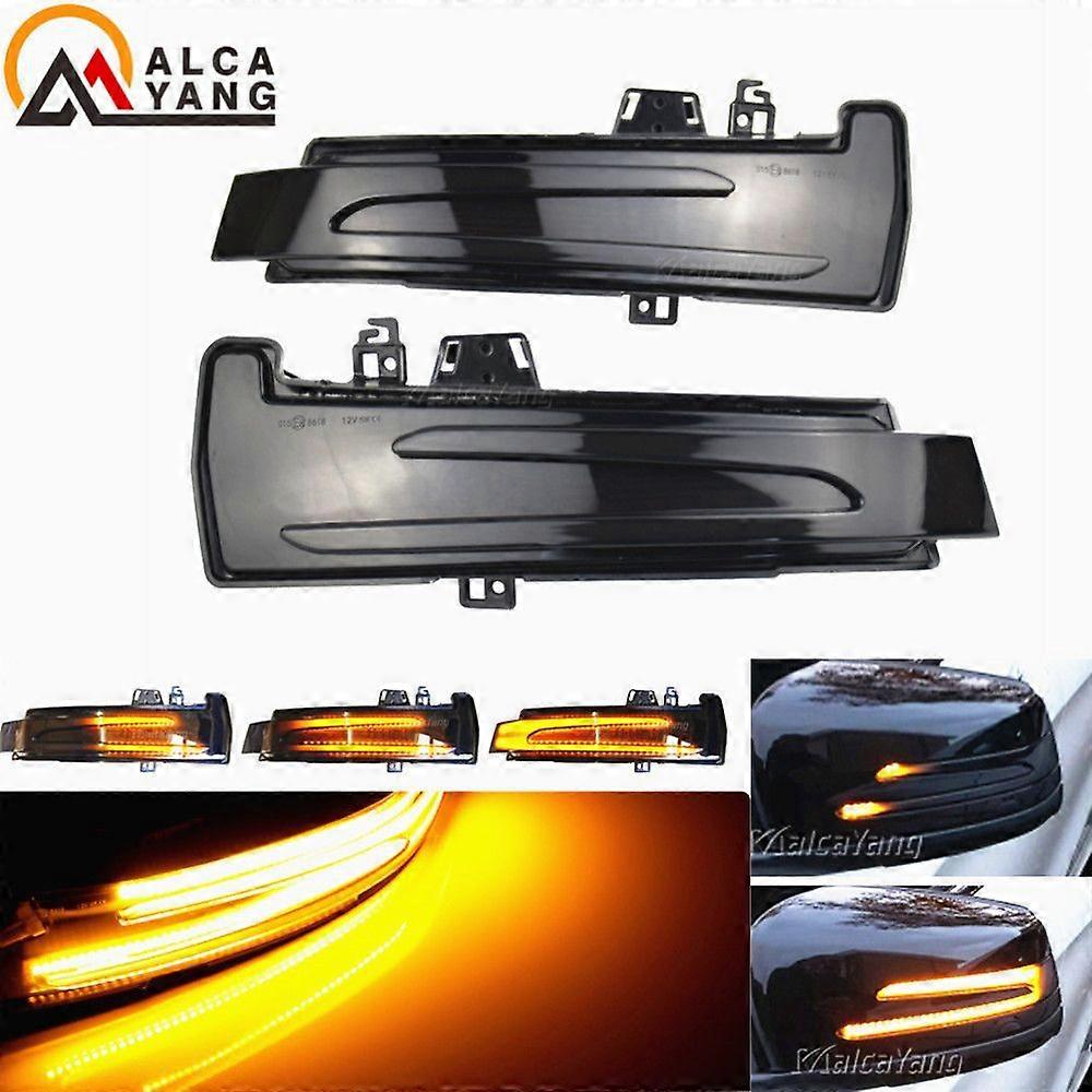 GaiBoSiPuddle Light and Dynamic Rear Mirror LED Turn Signal Light For Mercedes Benz W204 CLA A B C E S GLA GLK CLS Class W176 W212