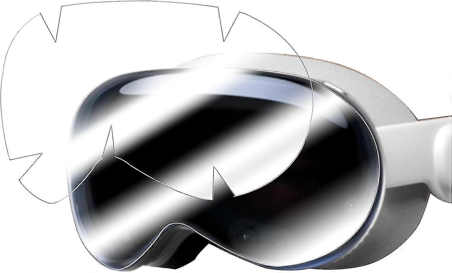 Compatible with Apple Vision Pro Screen Protector, Flexible TPU 3D Curved Full Coverage Edge Protection HD Clear Screen Protective Film