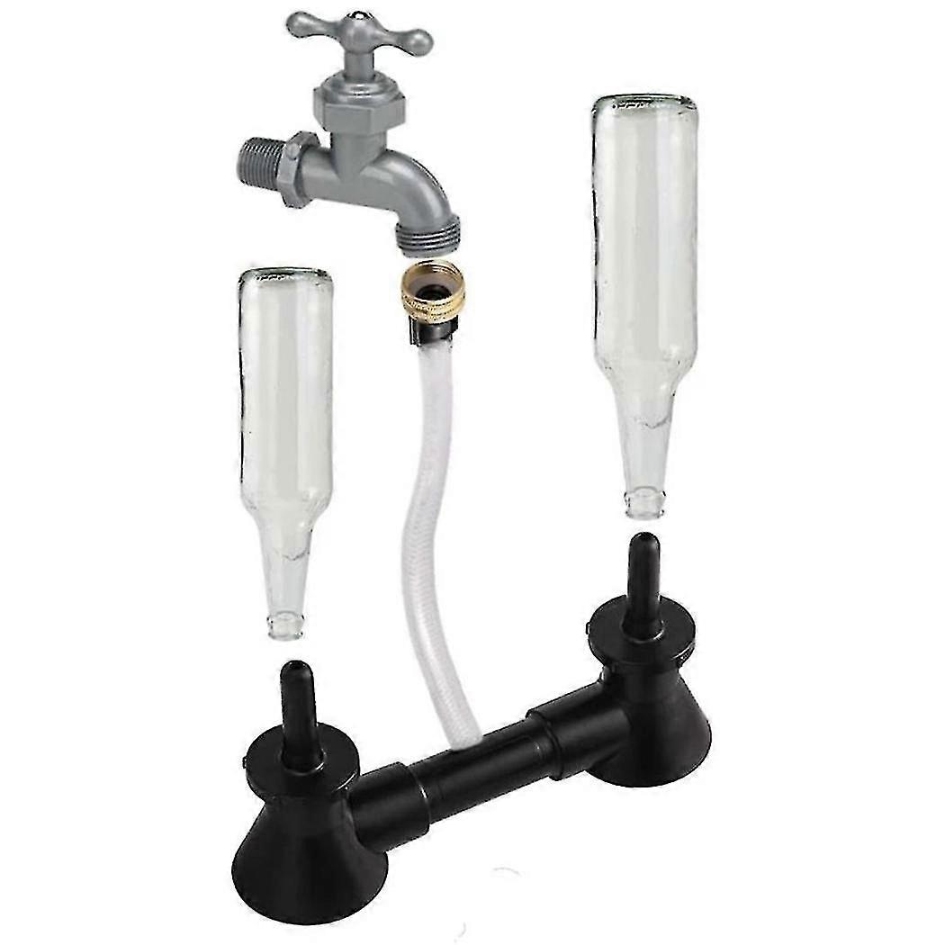 双头冲洗器啤酒洗瓶机自酿啤酒和葡萄酒清洁设备清洁器,带套件 GuanGuan