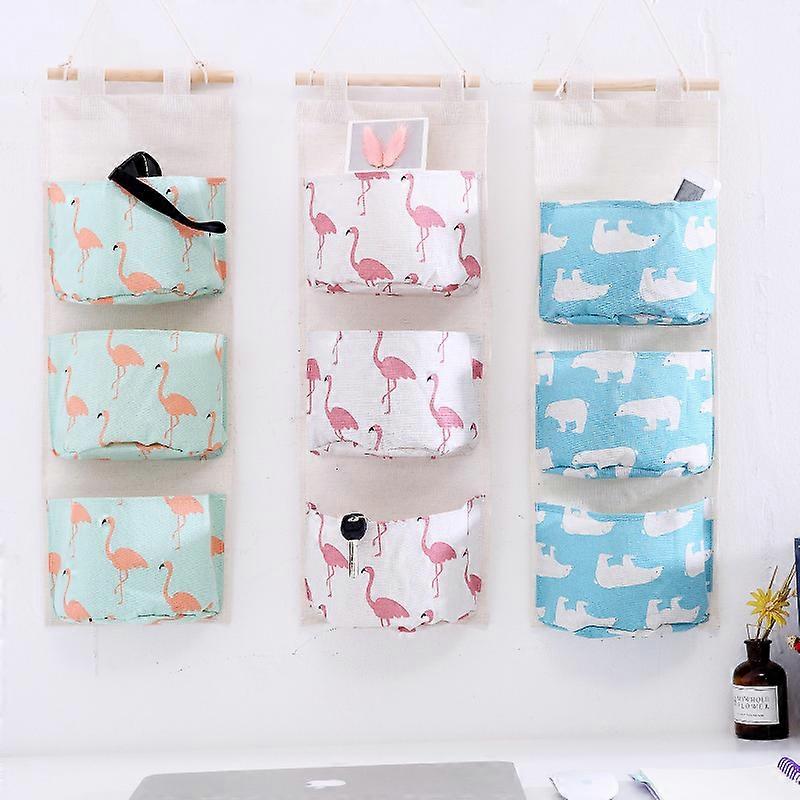 3 Pcs Wall Hanging Storage Bag