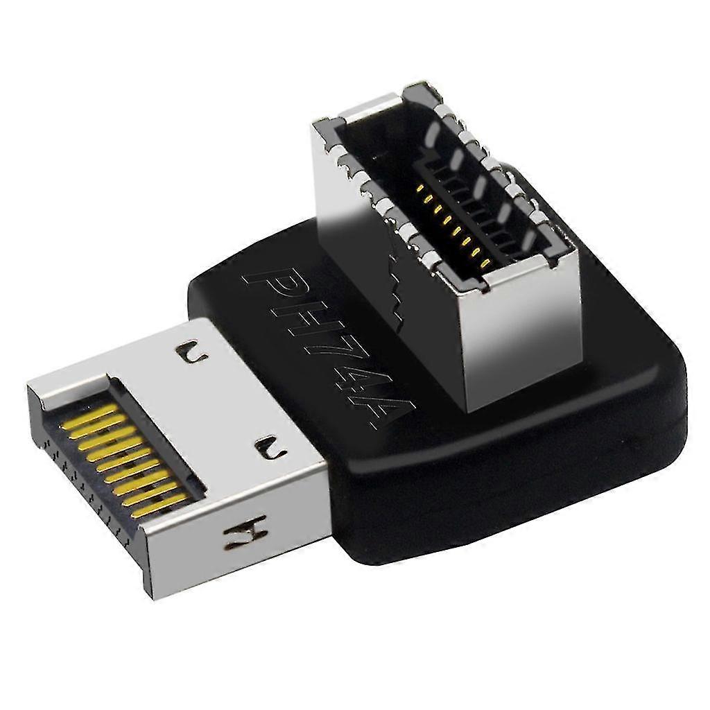 Strong Usb3.1 To Type-e 90 Degree Steering Elbow Header Adapter For Computer