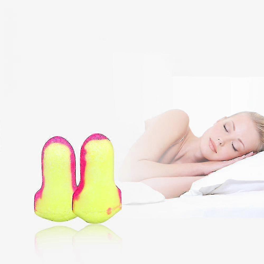 30 Pairs Laser Lite High Visibility Disposable Foam Earplugs, Pink/yellow