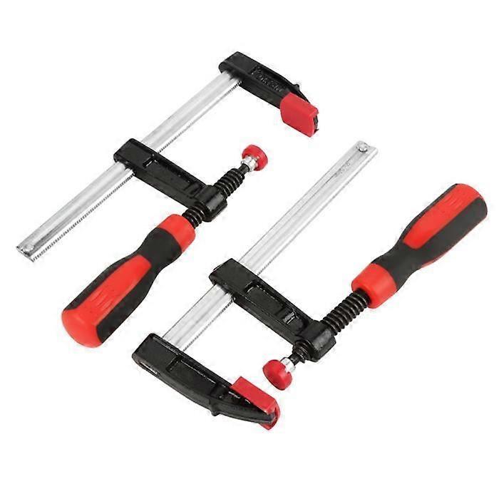 YOSHI Set of 2Pcs Woodworking F Clamp Quick Slide Bar Hand Tool Kit 50*150mm