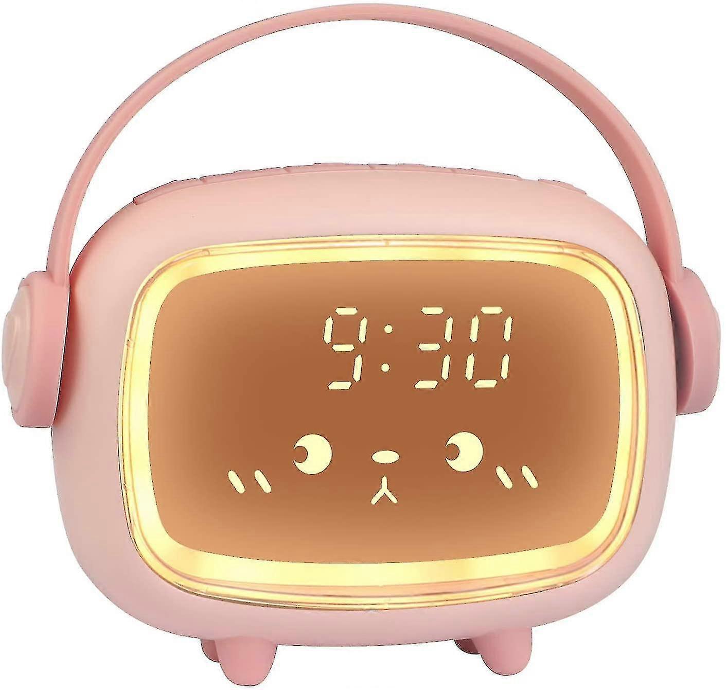Time Angel Alarm Clock Children Creative Rechargeable Electronic Small Alarm Clock Multifunctional LED Night Light Digital Alarm Clock
