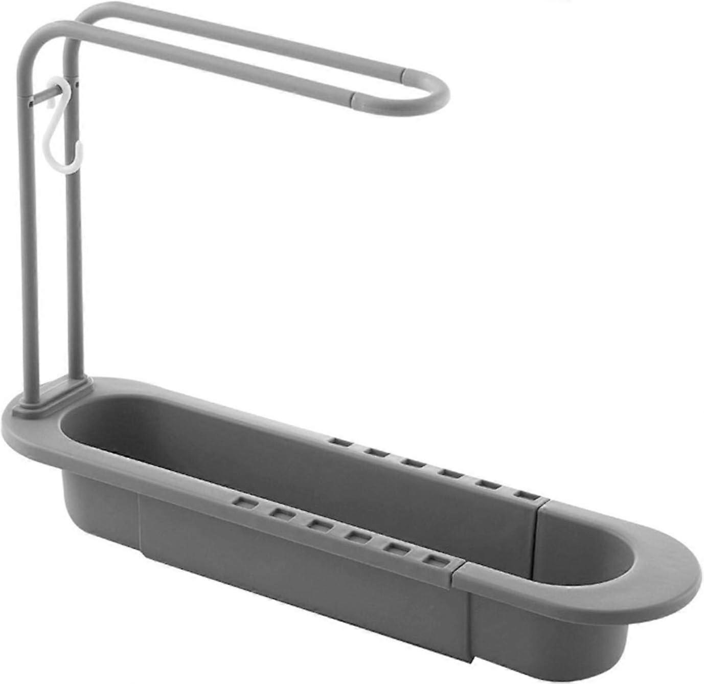 Telescopic Sink Storage Basket Soap Dish Rack Home Friendly Kitchen