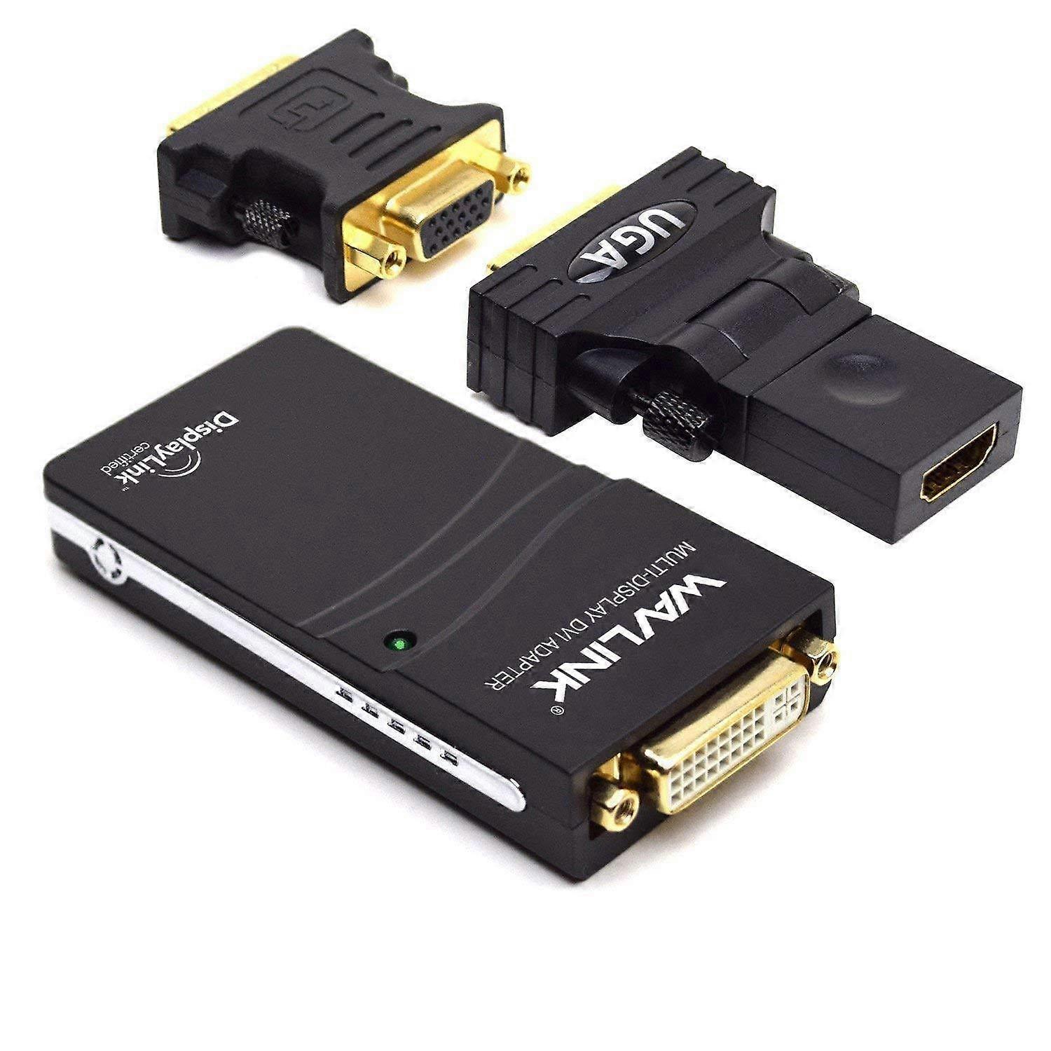 Convertitore bidirezionale da HDMI a DVI Adattatore per display grafica video 1080P HD per Displaylink Supporta Windows 10/8.1/8/7