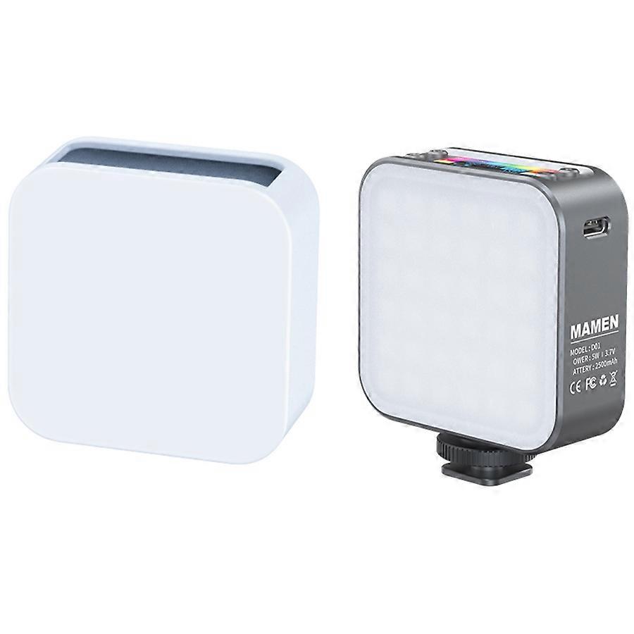 D01 Portable Mini Camera Phone RGB Fill Light Dimmable Photography LED Fill Light