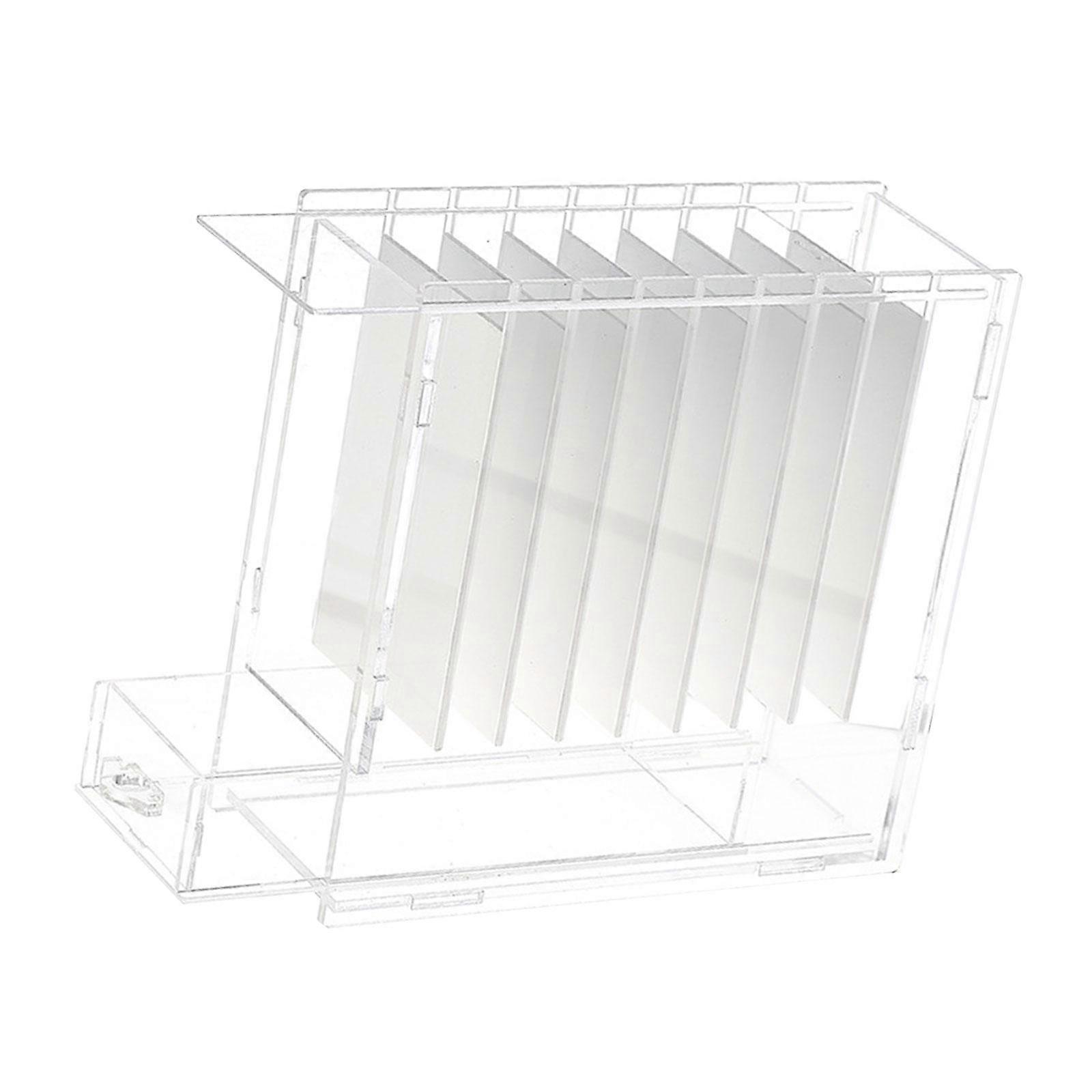 Eyelash Extension Storage Case 8 Grids Clear for Individual Eyelash Clusters