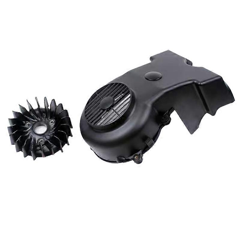 D28 Motorcycle QS150T HS125T Engine Cooling Fan Blade Fan Cover  for Suzuki Neptune 125cc AN 125 150  HJ125T-7 AN 125CC Engine S