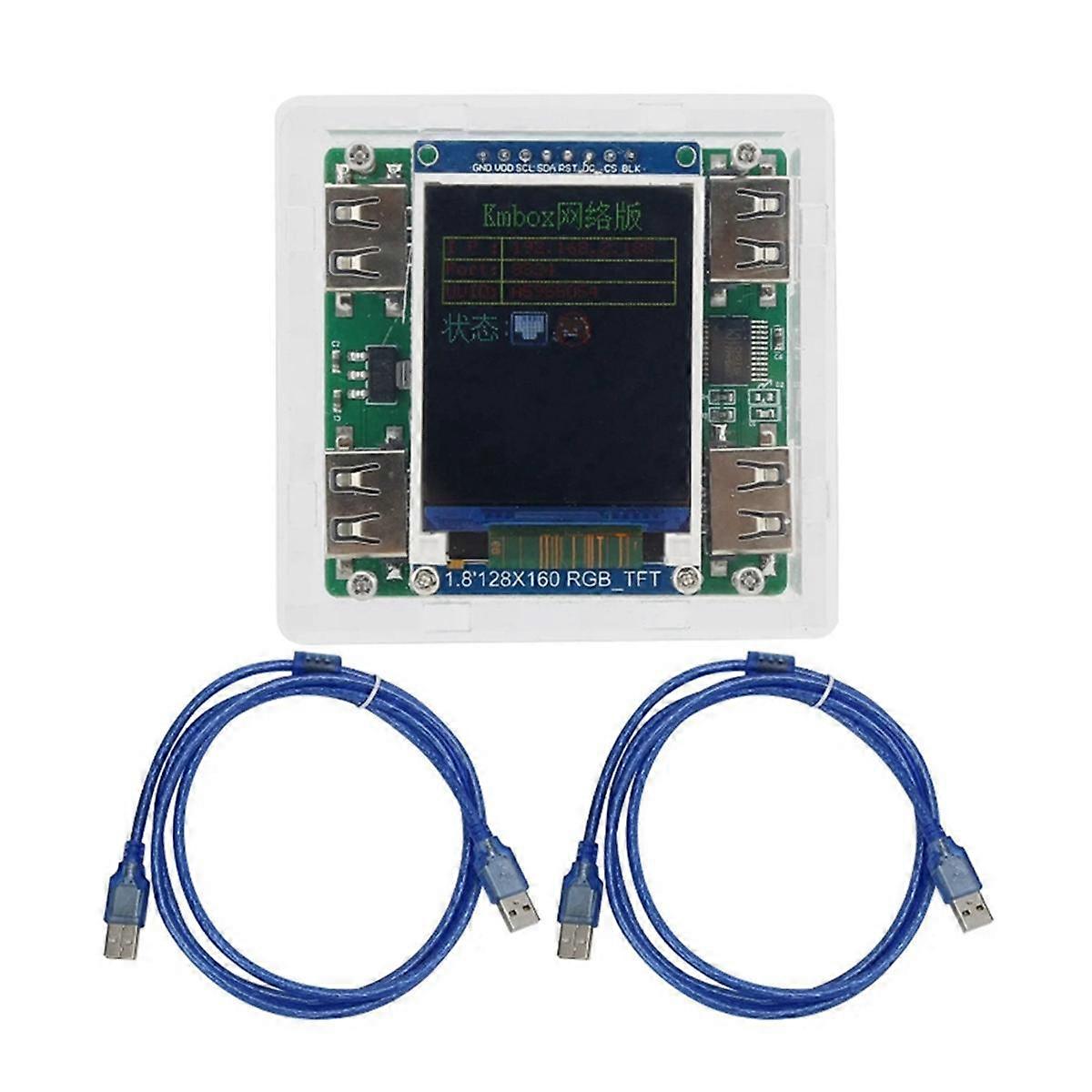 KMBox Netto Netwerktoetsenbord en Muiscontrolemechanisme 100M Hoge snelheid DMA/AI Enige Machine Dubbele Controlemechanisme USB Converter