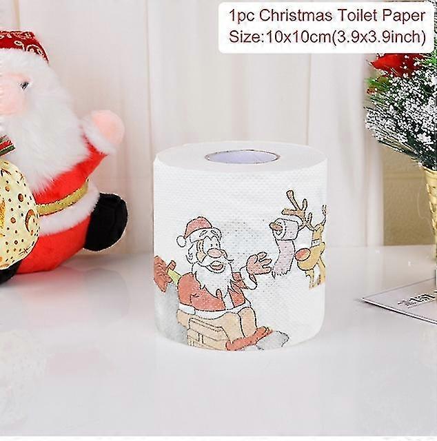 Santa Claus Bath Toilet Roll Paper Merry Decoration For Home 2023 Xmas Decor Navidad Natal New Year Gift