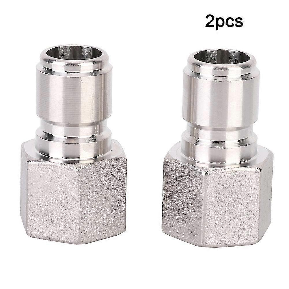2pcs Stainless Steel Quick Connector Homebrew Beer Fitting Accessories 1/2in Male <br >