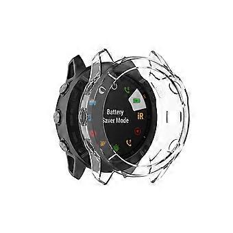 Do Garmin Fenix 6X / 6X Pro Przezroczysty futerał ochronny na inteligentny zegarek z TPU Anti-aging