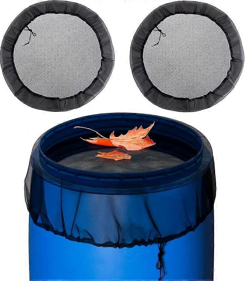 Mesh Cover compatible Rain Barrel,water Collection Buckets Tank Protector Screen With Drawstring To Keep Mosquitoes, Leaves And Debris-37.4