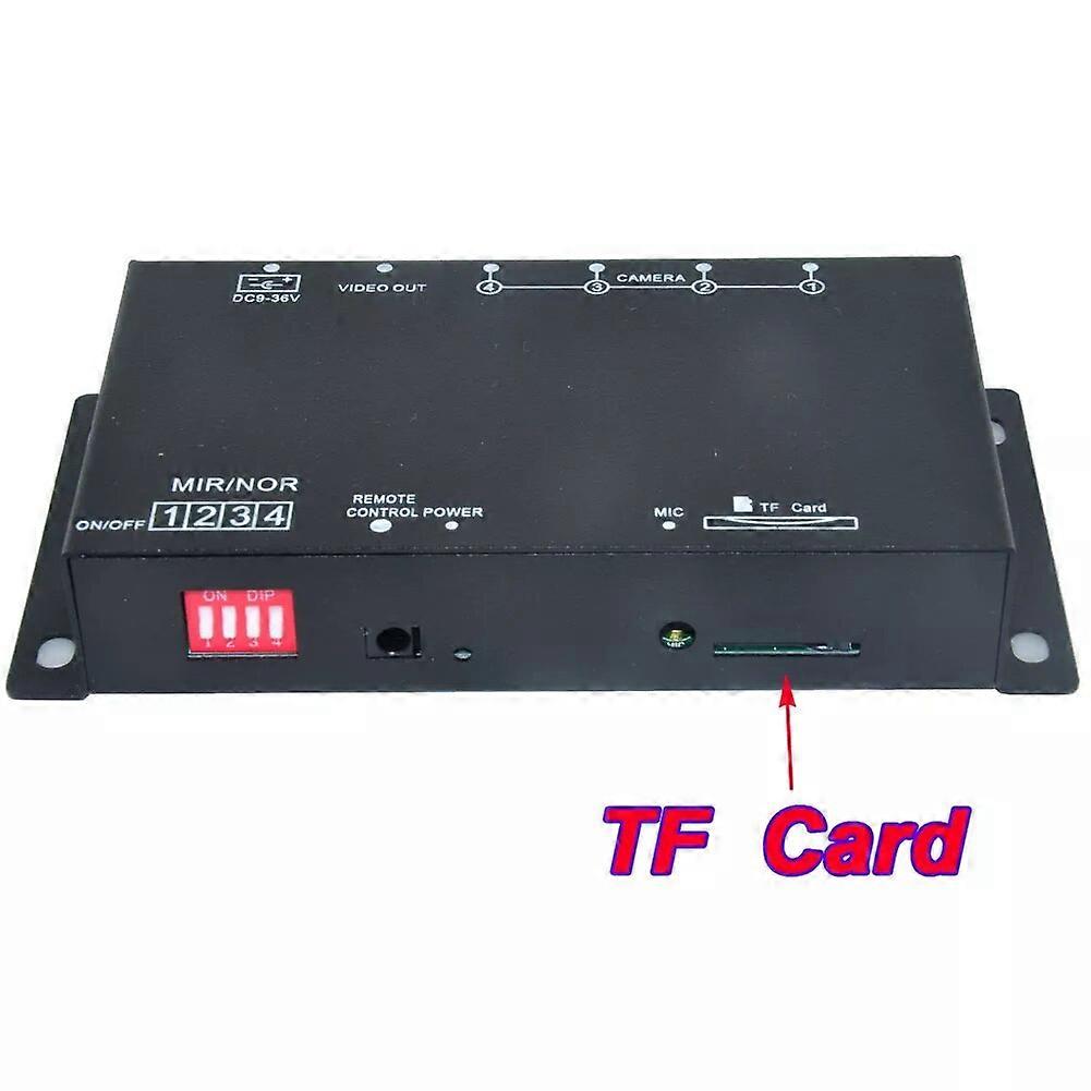 Car DVR Recorder 9-36V / Parking Assistance Video Switch Combiner Box 360 Degree Left / Right / Front / Rear Camera