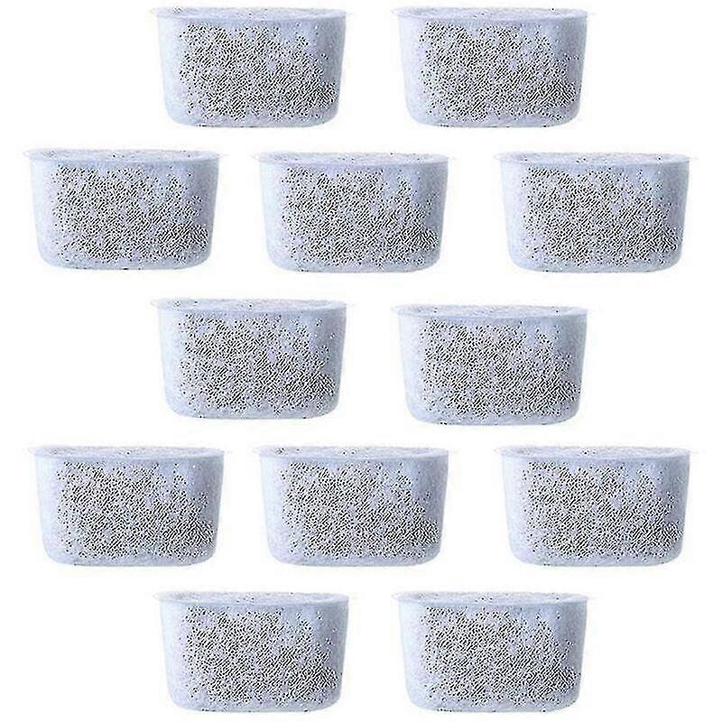 12pcs Replacement Charcoal Water Filters Non-Woven Filter for Coffee Makers