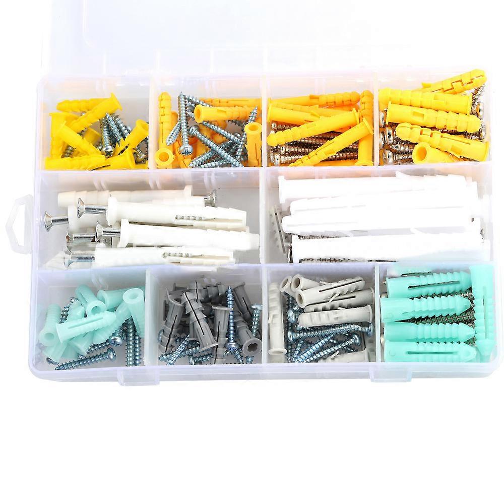 200pcs high-strength self-tapping screw plastic rubber plug expansion rubber plug bolt box