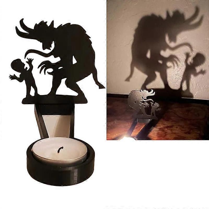 Funny Shadow Candle Holders Halloween Candle Holders