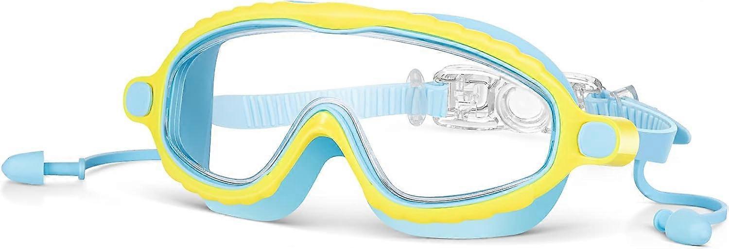 Wide View Swim Goggles, Unisex-Child Anti Fog Clear No Leaking Swimming Goggles