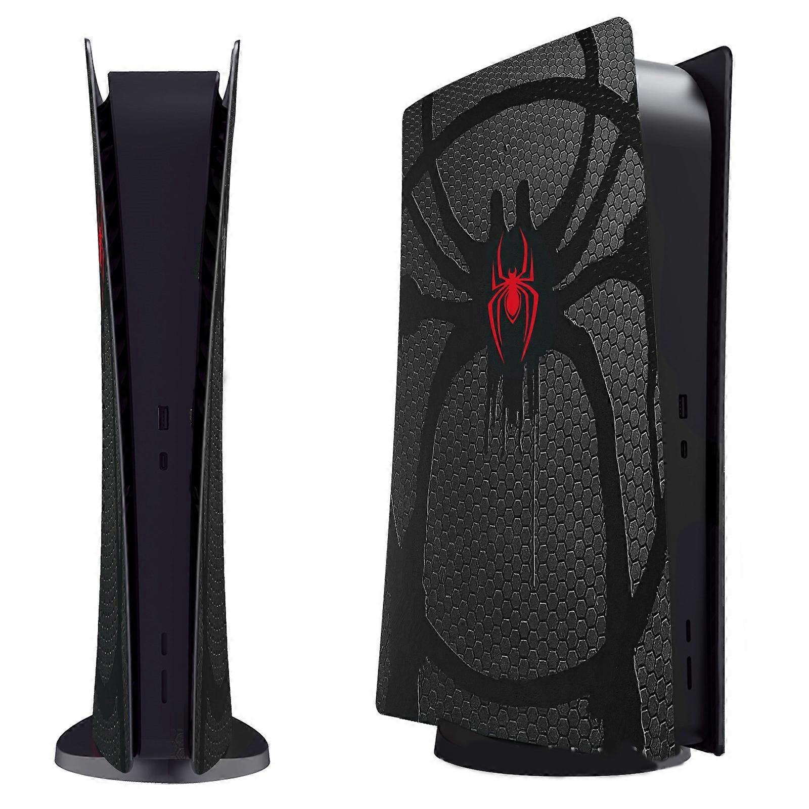 Faceplate for PS5, Spider Luminous Shockproof Plates Face Plate Cover Side Plate Shell for PS 5