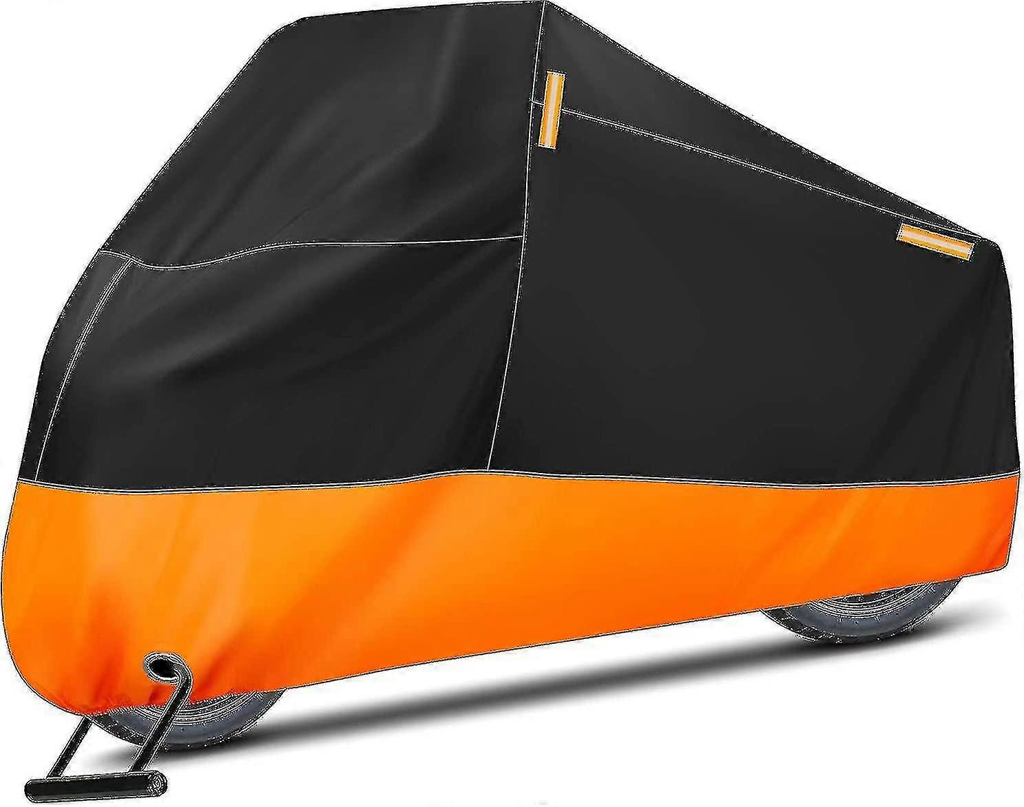 Copertura moto, copertura impermeabile per moto protezione esterna per scooter interno con 4 strisce riflettenti per Harley Davidson, Honda, Suzuki, Ka