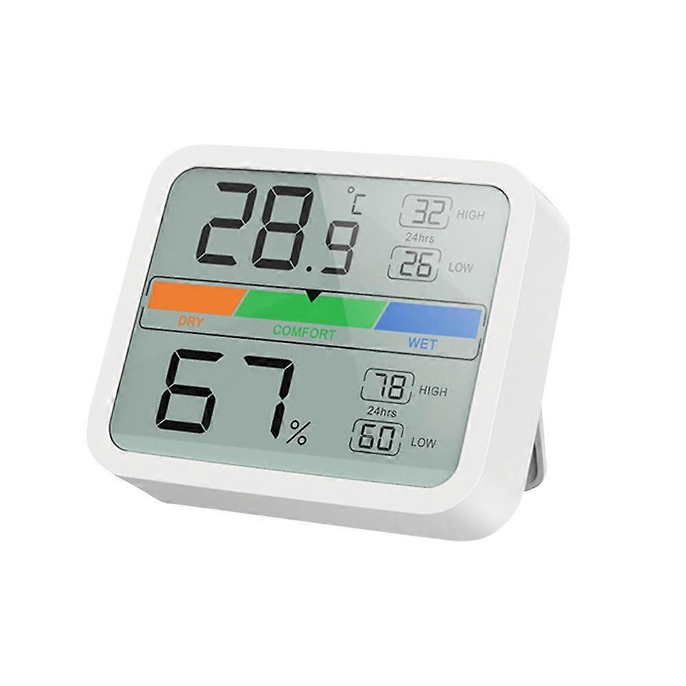 Temperature and Humidity Monitor Thermometer Hygrometer Digital Thermometer and Hygrometer Dual Purpose Detector for Home-white