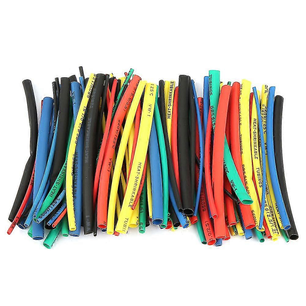 100pcs Assorted Sizes Colors Heat Shrink Spiral Wraps 100mm Electrical Wire Insulation Coating