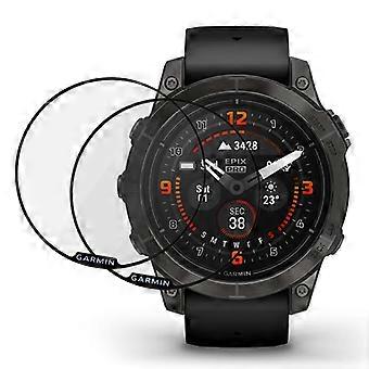 2 stks/pak voor Garmin epix Pro 51mm horloge screenprotector High Definition PMMA schermfilm