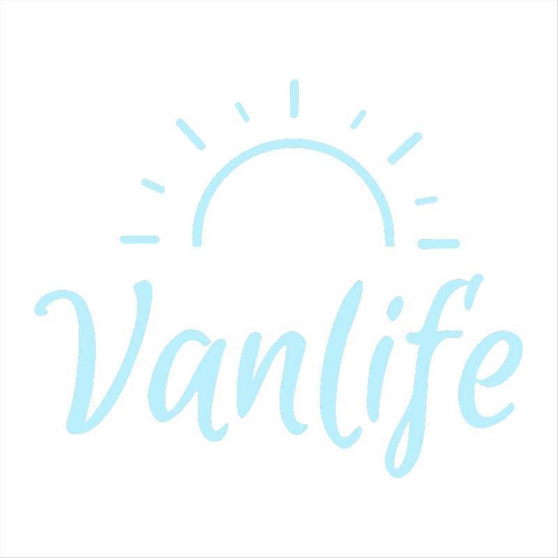 Vanlife Car Stickers For Sun Camping, Reflective Vinyl Decals For Personality Decoration, Suitable For Rv, Off-Road
