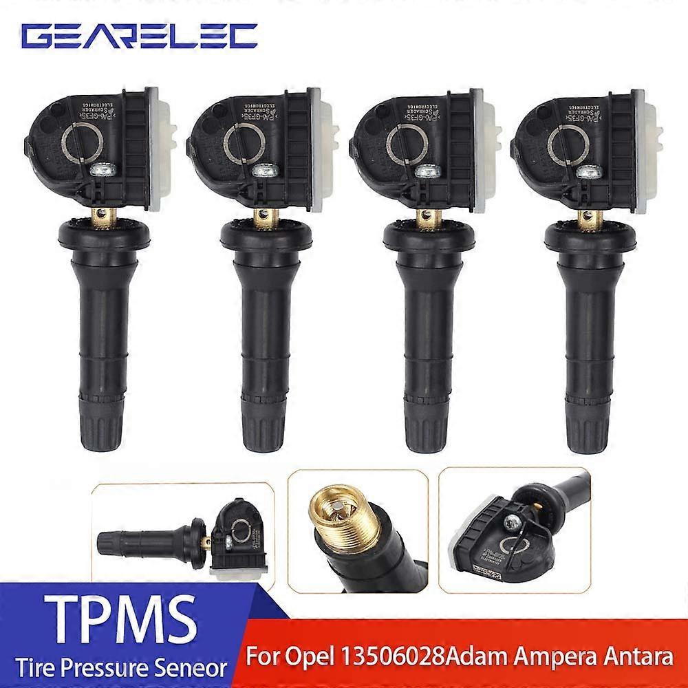 4PCS TPMS Tire Pressure Monitoring System For Opel Adam Ampera Antara Astra J K Corsa Insignia Meriva Mokka Zafira C 13506028
