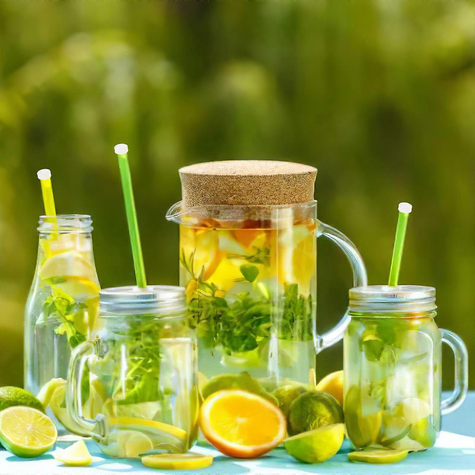 20 قطعة غطاء خشبي ثقوب القش غطاء خشبي سدادات قش تحديد المقابس ميسون جرة غطاء المقابس