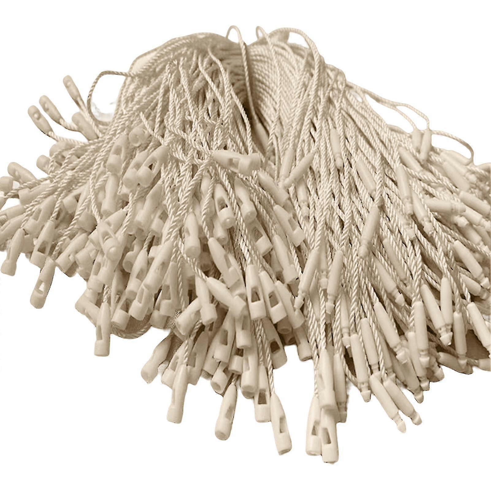 100pcs Hang Tag Strings Firmly Tear-resistance Clothes Tag Ropes With Fastener Hook Daily Use