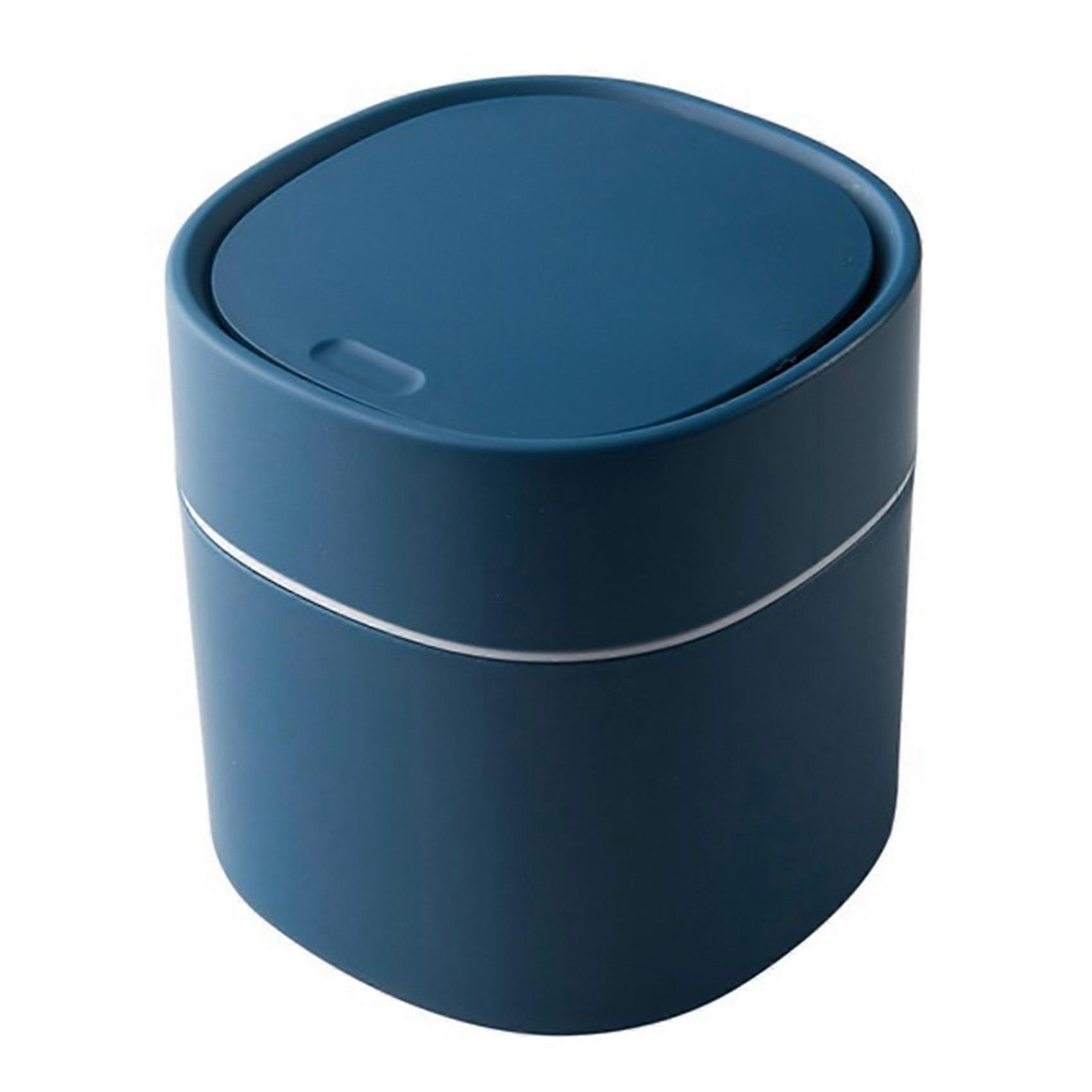 Mini Trash Can Desktop Waste Bin With Press-Open Lid A