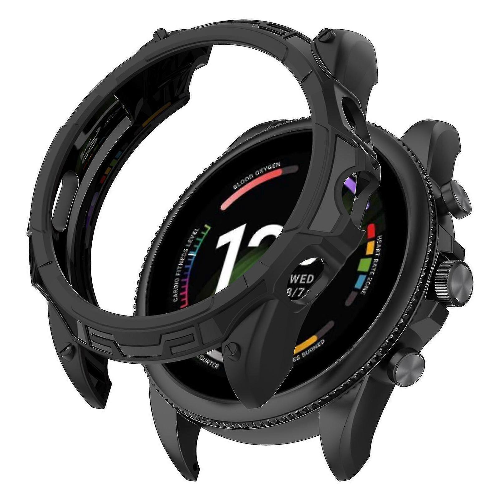 For Fossil Gen 6 Well-protected Flexible Tpu Hollow-out Watch Case Protective Cover 44mm -