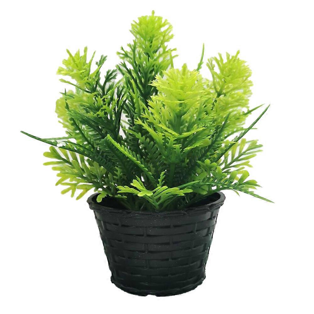 צמחים מלאכותיים בונסאי עציץ עץ קטן פרחי צמחים מזויפים קישוטים בעציצים לקישוט שולחן חדר ביתי עיצוב גן המלון 1 P