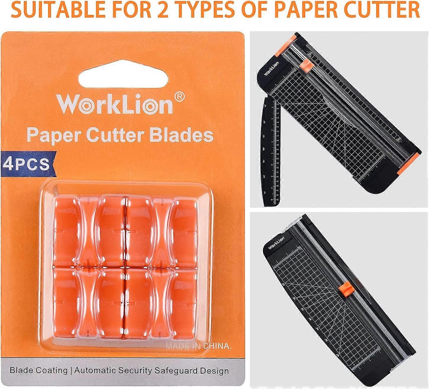 Replacement Blade for Paper Cutter with Automatic Security Safeguard, Paper Trimmer Blades Refill(4 Pack)