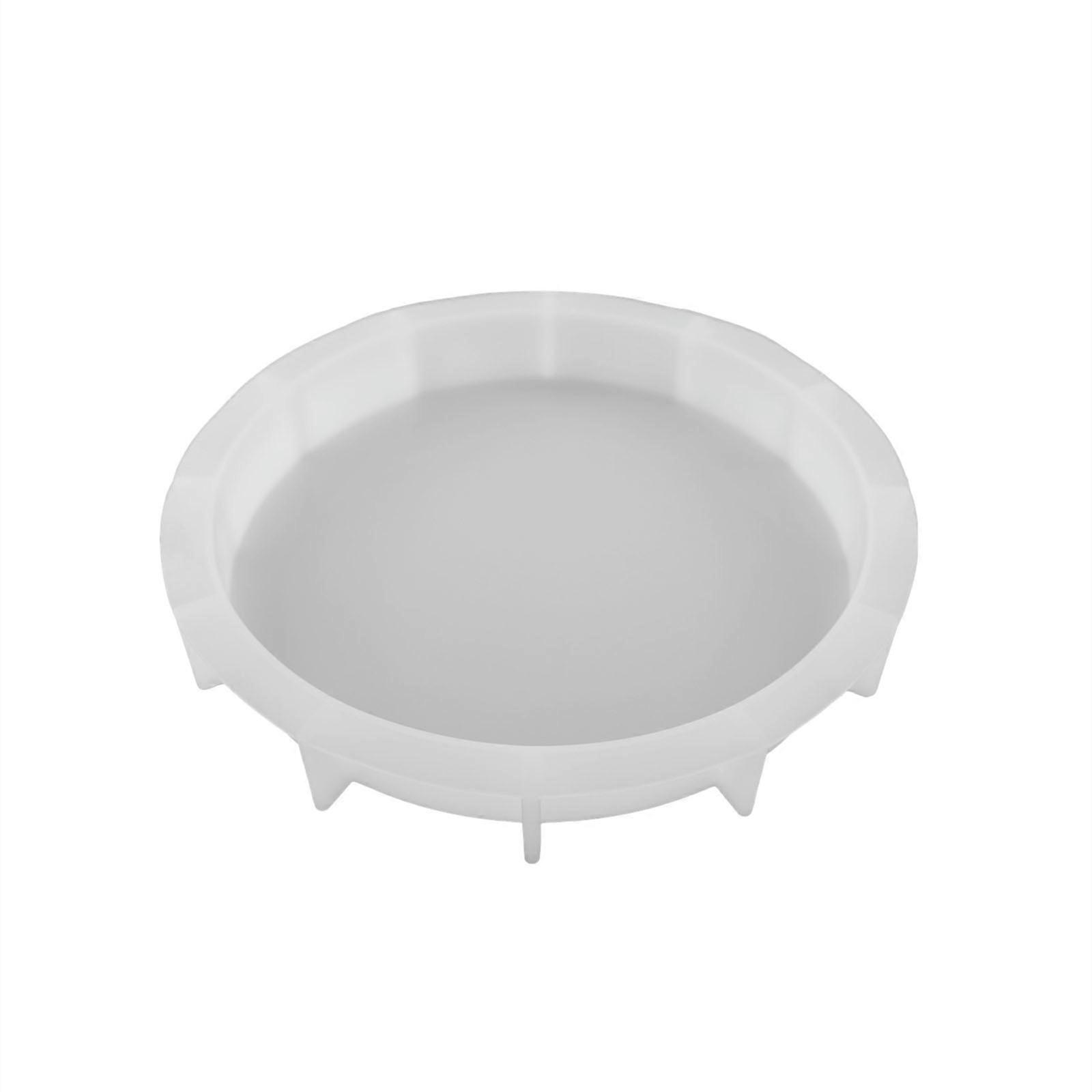 Creative Crystal Glue Round Storage Tray Mold for Making Fruit Storage Plate