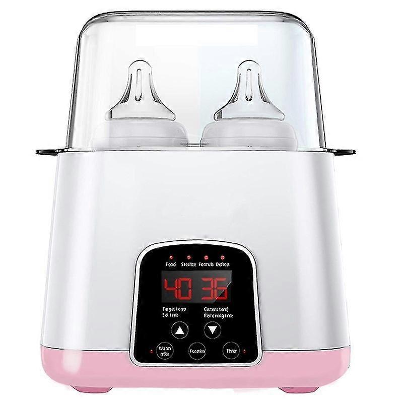 Baby Bottle Warmer 4-in-1 Multi-functional Milk Heater Steam Sterilizer - Pink / EU Plug EU Plug Multicolor