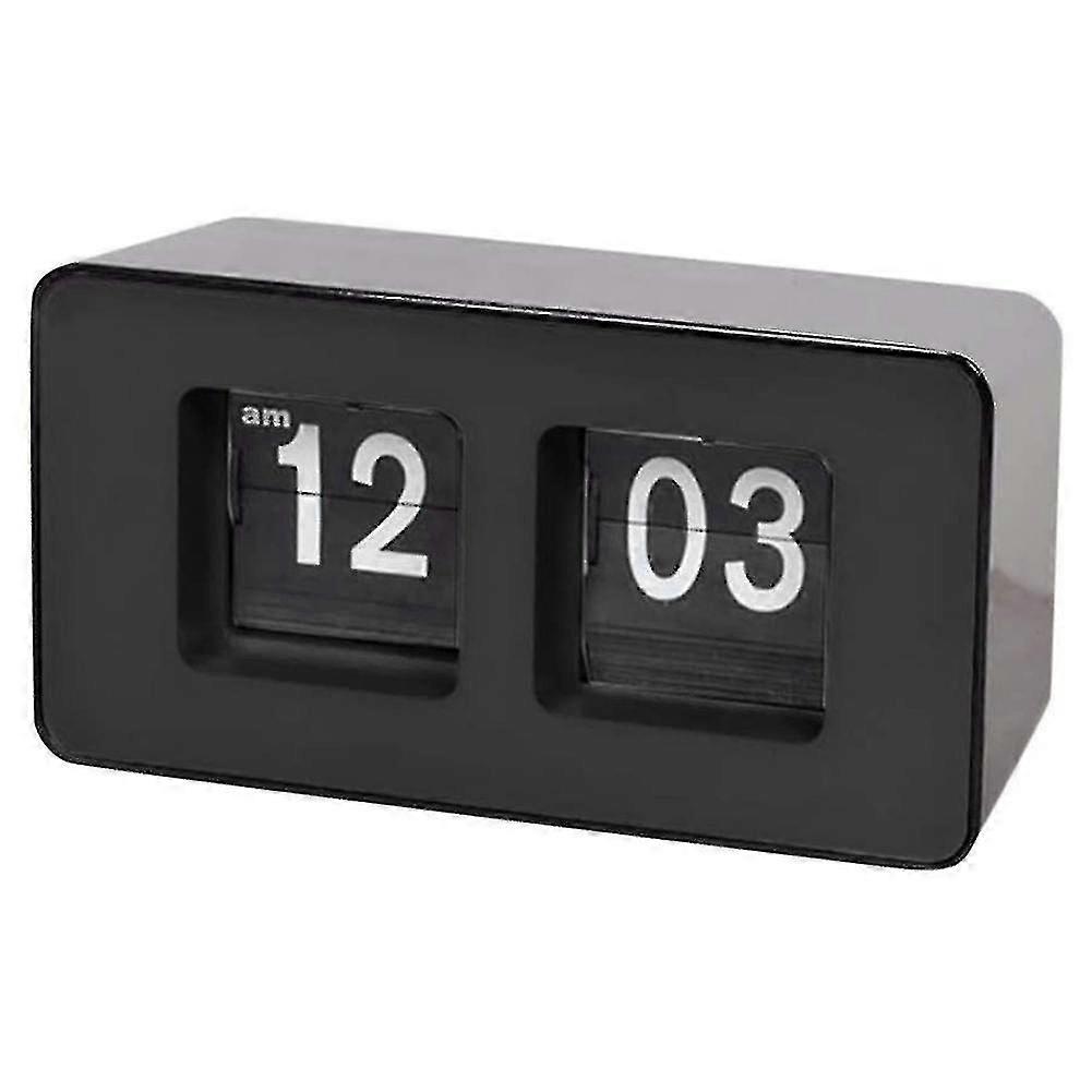 2024 Automatic Flip Clock: Classic Retro Nostalgic Clock, Digital Desk Table Page Down Clock for Family and Bedroom